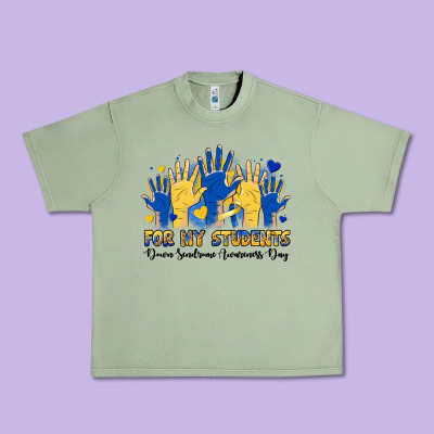 For My Students Down Sendrome Awareness Day Urban Heavy Tee Designed By Artiststas