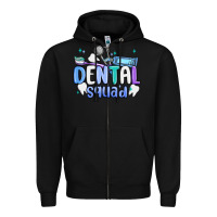 Black dental squad Zipper Hoodie - MaliasSmallBusiness