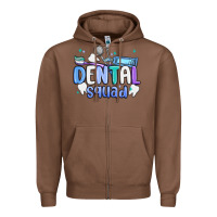 Chestnut dental squad Zipper Hoodie - MaliasSmallBusiness