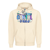 Sandshell dental squad Zipper Hoodie - MaliasSmallBusiness