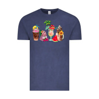 Summer Coffee Cups Vintage Tee | Teevron