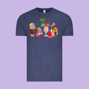 Summer Coffee Cups Vintage Tee Designed By Adodesignshop