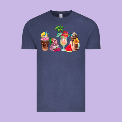 Summer Coffee Cups Vintage Tee Designed By Adodesignshop