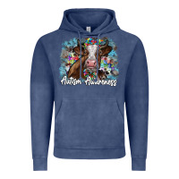 Vintage Denim autism awareness 2 Vintage Hoodie - SublimationCraftShop