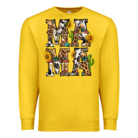 Lemon Western Mama With Sunflowers Premium Sweatshirt - BundleAndBundleShop