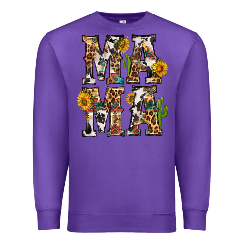 Western Mama With Sunflowers Premium Sweatshirt by BundleAndBundleShop | Teevron