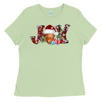 Matcha joy christmas heifer Ladies Tee - AdoDesignShop