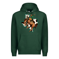 Sports Green Cowhide Texas Map Rodeo Cowboy Premium Hoodie - Bettercallsaul