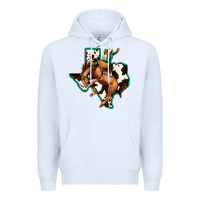 White Cowhide Texas Map Rodeo Cowboy Premium Hoodie - Bettercallsaul