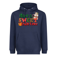 Navy Have a sweet Christmas Heavyweight Hoodie - NancyCooperArtShop