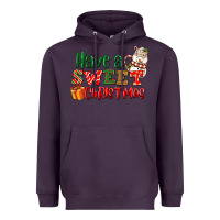 Plum Have a sweet Christmas Heavyweight Hoodie - NancyCooperArtShop