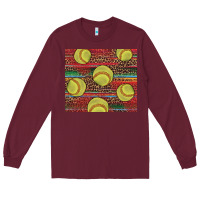 Burgundy western softball Long Sleeve Tee - AdoDesignShop