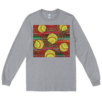 Heather Grey western softball Long Sleeve Tee - AdoDesignShop