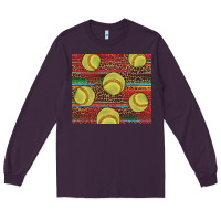 Plum western softball Long Sleeve Tee - AdoDesignShop