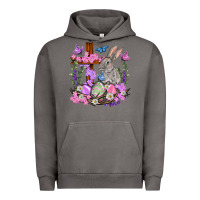 Pigment Tornado Easter eggs and Bunny with Cross Easter Day Urban Hoodie - HowdyJamesFarm