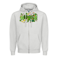 Dove Grey st.patrick's day nurse Zipper Hoodie - MaliasSmallBusiness