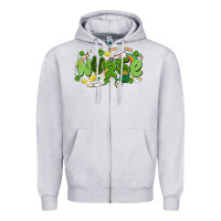 Heather Grey st.patrick's day nurse Zipper Hoodie - MaliasSmallBusiness