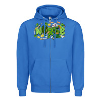 True Royal st.patrick's day nurse Zipper Hoodie - MaliasSmallBusiness