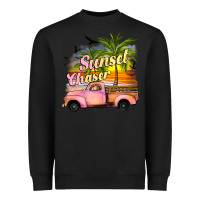 Black sunset chaser Heavyweight Sweatshirt - JahusDesignShop