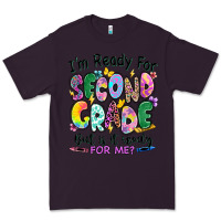 Plum I'm ready for second grade but is it ready for me Premium Tee - RanaPortraitStore
