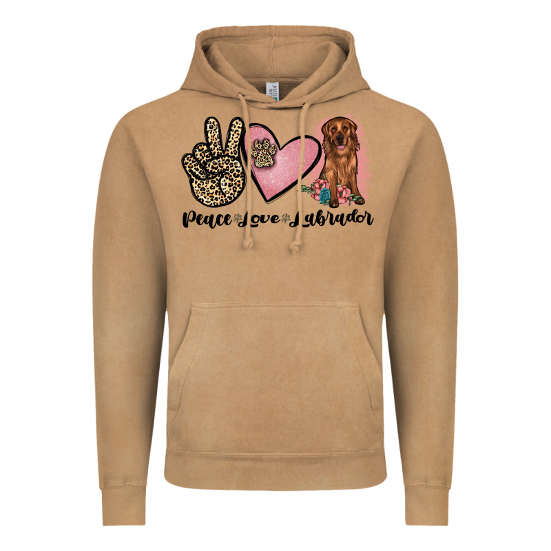 Peace Love Labrador Vintage Hoodie by JahusDesignShop | Teevron