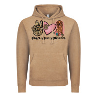 Vintage Coffee peace love labrador Vintage Hoodie - JahusDesignShop