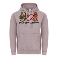 Vintage Zinc peace love labrador Vintage Hoodie - JahusDesignShop