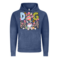 Vintage Denim Easter Dog Mom Easter Day Vintage Hoodie - Neo Western