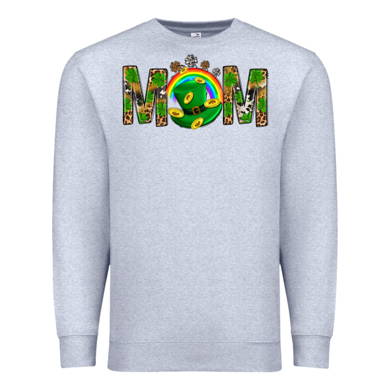 Western Mom With Shamrock Premium Sweatshirt by BundleAndBundleShop | Teevron