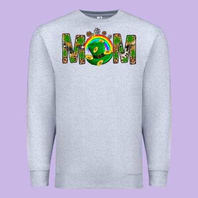 Western Mom With Shamrock Premium Sweatshirt Designed By Bundleandbundleshop
