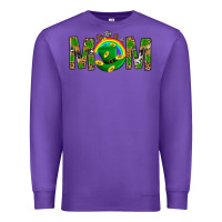 Purple Western Mom With Shamrock Premium Sweatshirt - BundleAndBundleShop