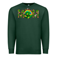 Sports Green Western Mom With Shamrock Premium Sweatshirt - BundleAndBundleShop