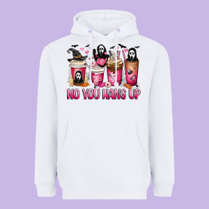 No You Hang Up Coffee Cups Heavyweight Hoodie Designed By Maliassmallbusiness