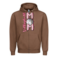 Chestnut volleyball mom Zipper Hoodie - MaliasSmallBusiness