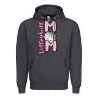 Smoke volleyball mom Zipper Hoodie - MaliasSmallBusiness