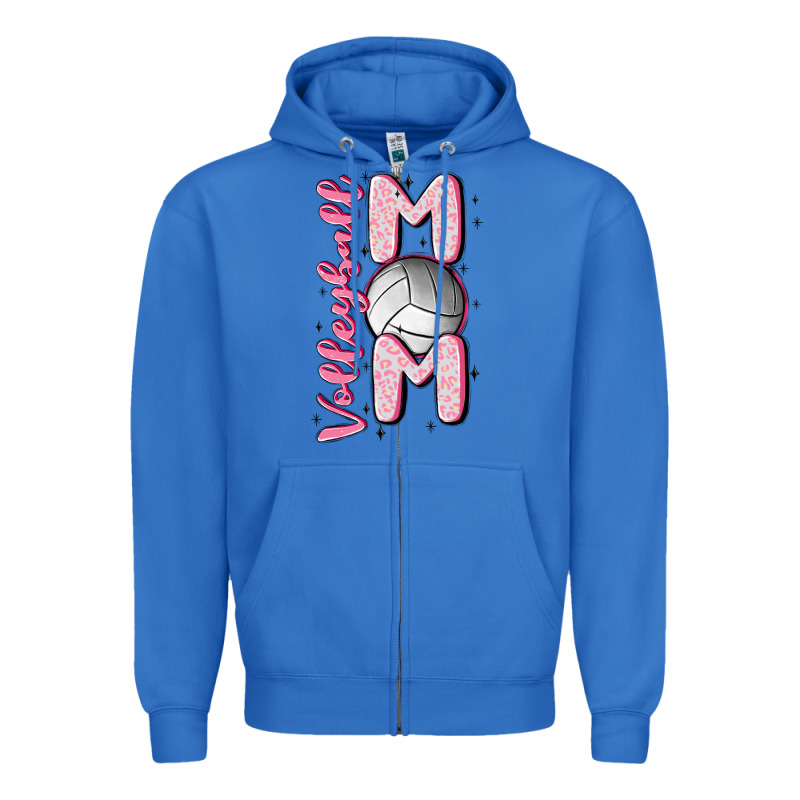 Volleyball Mom Zipper Hoodie by MaliasSmallBusiness | Teevron