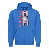 True Royal volleyball mom Zipper Hoodie - MaliasSmallBusiness