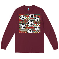 Burgundy western soccer Long Sleeve Tee - AdoDesignShop