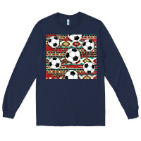 Navy western soccer Long Sleeve Tee - AdoDesignShop