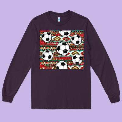Western Soccer Long Sleeve Tee Designed By Adodesignshop