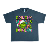 Midnight Navy christmas characters and bougie Urban Heavy Tee - AdoDesignShop