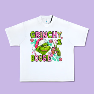 Christmas Characters And Bougie Urban Heavy Tee Designed By Adodesignshop