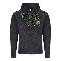 Vintage Black i love teaching Vintage Hoodie - CowhideDigitalArt