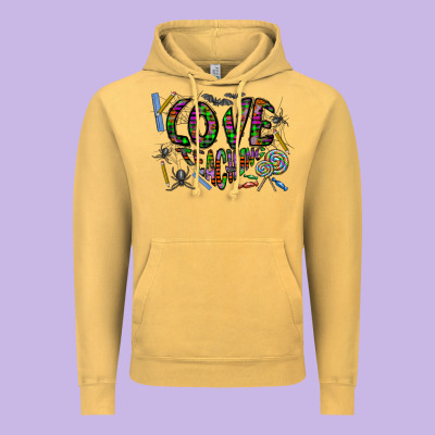 I Love Teaching Vintage Hoodie Designed By Cowhidedigitalart