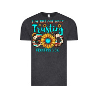 Vintage Black i m just out here trusting god proverbs 3 56 Vintage Tee - JahusDesignShop
