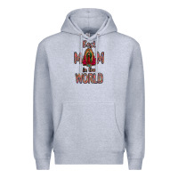 Heather Grey Best Mom in the World Premium Hoodie - Bettercallsaul