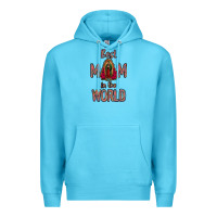 Ocean Blue Best Mom in the World Premium Hoodie - Bettercallsaul