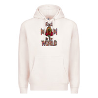Pale Pink Best Mom in the World Premium Hoodie - Bettercallsaul