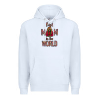 White Best Mom in the World Premium Hoodie - Bettercallsaul