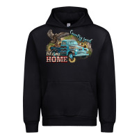 Black Truck USA country road take me home 4th of july Urban Hoodie - HowdyJamesFarm